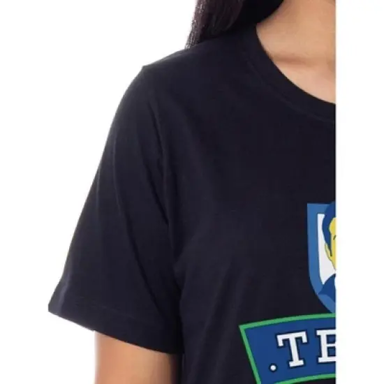 Ted Lasso Mens' TV Series Show Team Nightgown Sleep Pajama Shirt Crewneck Black image {2}