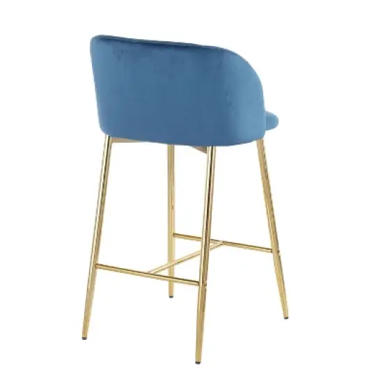 Set of 2 Fran Contemporary Counter Height Barstools - LumiSource image {3}