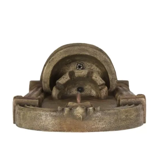 Frontage Outdoor 2-Tier Single Spout Fountain - Light Brown - Christopher Knight Home image {4}