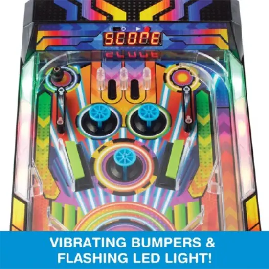 Game Zone Electronic Arcade Pinball For 1 Player at a Time, Ages 6+, Kids & Adults image {2}