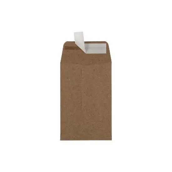 LUX #4 Coin Envelopes (3 x 4 1/2) - Grocery Bag 50/Pack 70lb. Grocery Bag (4CO-GB-50) image {1}