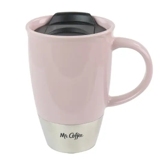 Mr. Coffee14 oz Stoneware Assorted Travel Mugs set of 3 image {1}