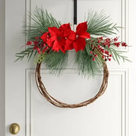 13.5" Christmas Metal Wreath Hanger Black - Wondershop&trade; image {1}