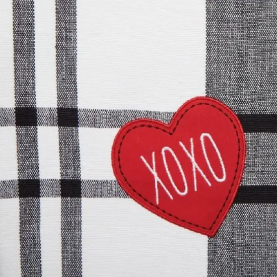 Dii Heart Xoxo Plaid Table Runner 14X72 image {8}