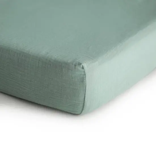 Mushie Extra Soft Muslin Crib Fitted Sheet image {11}