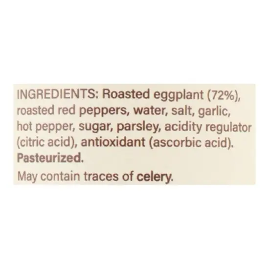 Pickerfresh Fire-Roasted Eggplant With Red Pepper - Case of 6/16 oz image {6}