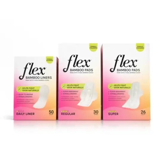 Flex Bamboo Light Ultra Thin Liners - 50ct image {4}