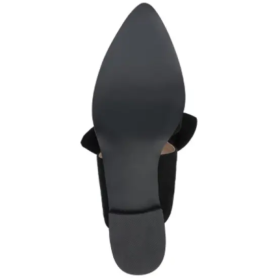 Journee Collection Womens Telulah Slip On Pointed Toe Mules Flats image {4}
