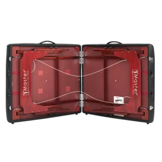 Master Massage 31" Montclair Pro Portable Massage Table Package, Memory Foam Cushioning, Reiki Panels, Shiatsu Cable Release- Black image {7}