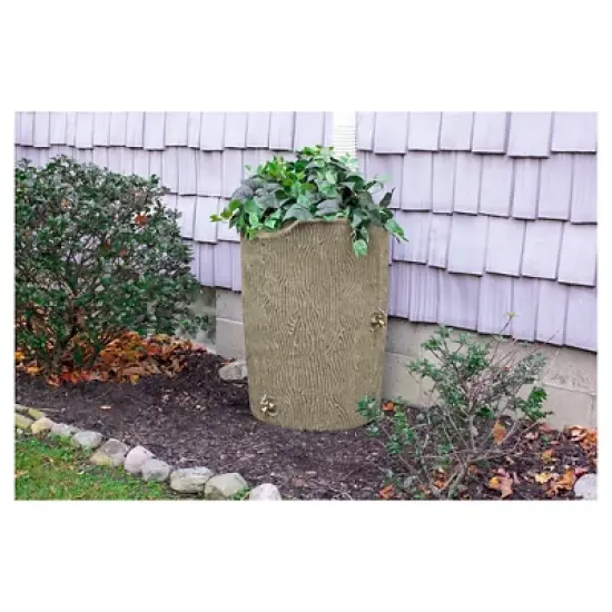 Impressions Bark 50 Gallon Rain Saver - Sandstone - Good Ideas image {4}