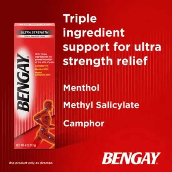 Bengay Ultra Strength Pain Relieving Cream  - 4oz image {5}