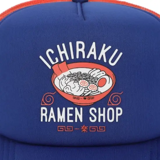 Naruto Shippuden Ichiraku Ramen Navy Blue Foam Adjustable Trucker Hat image {2}