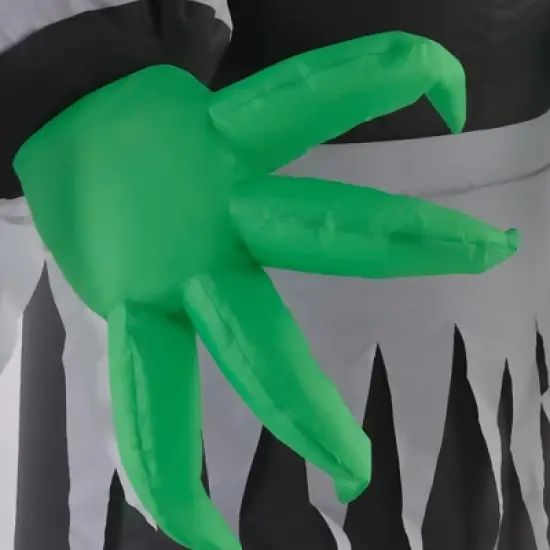 HOMCOM 8ft Inflatable Halloween Mirror Face Ghost, Halloween Decoration with LED Lights for Garden Indoor Outdoor image {5}