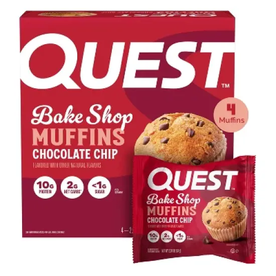 Quest Nutrition Bake Shop Muffin - Chocolate Chip image {7}