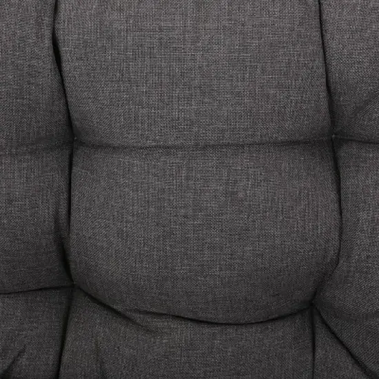 Arruda Outdoor Wicker Porch Swing with Cushions Gray/Dark Gray - Christopher Knight Home: UV & Weather-Resistant Patio Swing image {6}