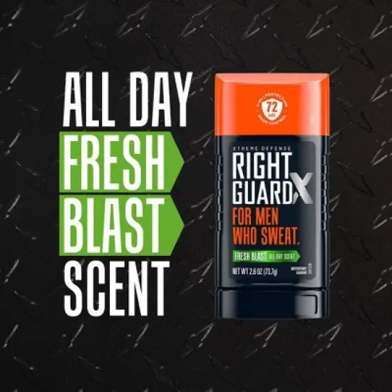Right Guard Xtreme Defense Invisible Solid Antiperspirant & Deodorant - Fresh Blast Scent - 2.6oz/2pk image {7}