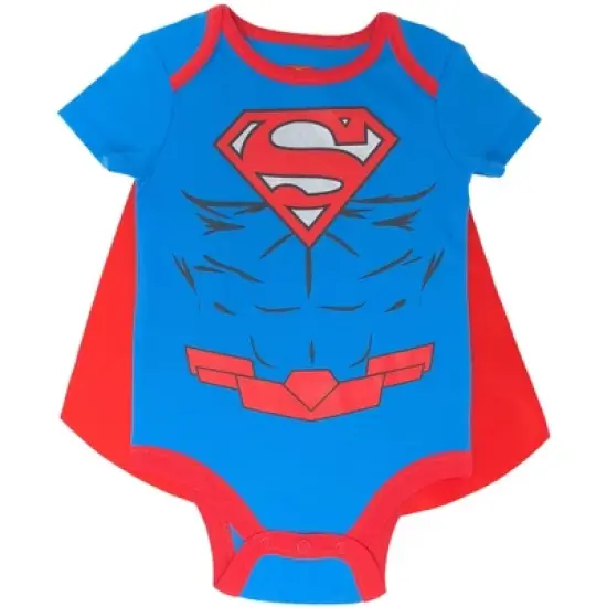 DC Comics Justice League Batman Baby Cosplay Bodysuit and Cape Newborn to Infant  image {3}