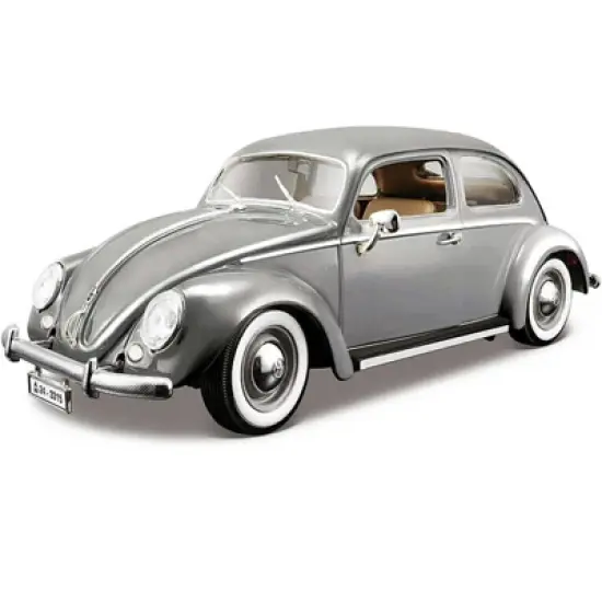 1955 Volkswagen Kafer Beetle Gray 1/18 Diecast Model Car by Bburago image {1}