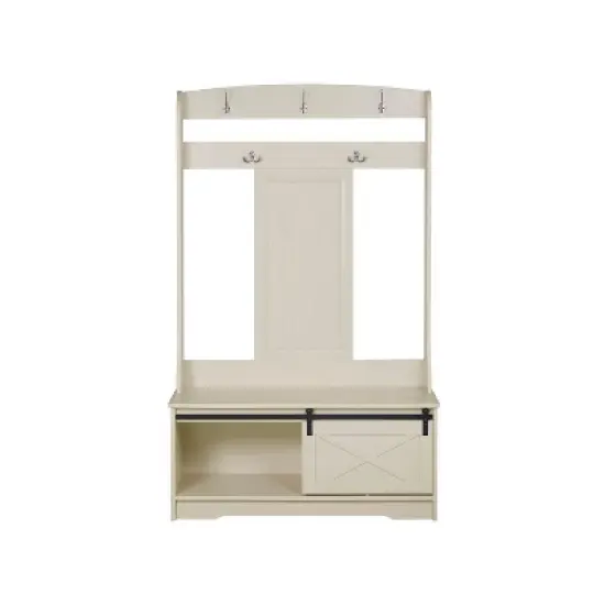 Saint Birch Hawksbury Transitional Hall Tree and Shoe Bench image {2}