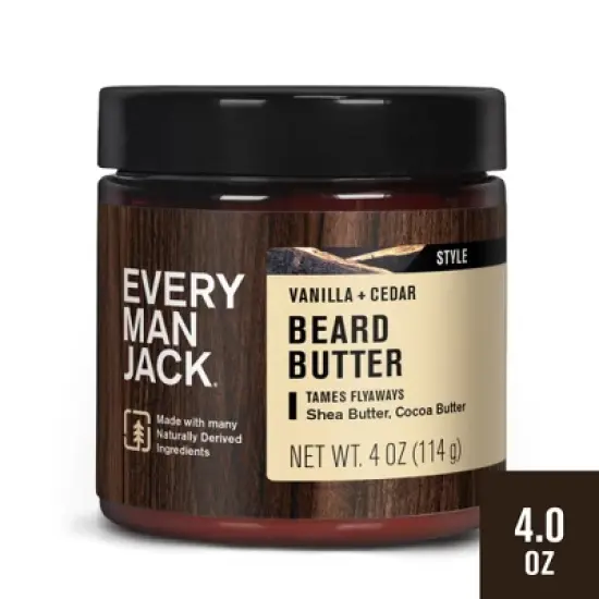 Every Man Jack Beard Butter - Vanilla + Cedar - 4oz image {12}