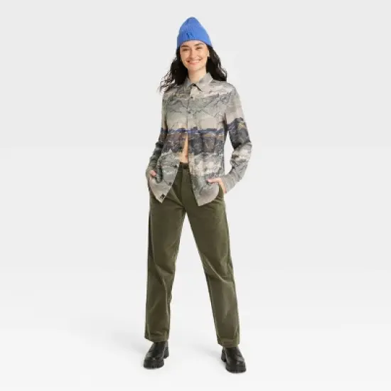 Houston White Adult Velvet Pants - Green image {2}