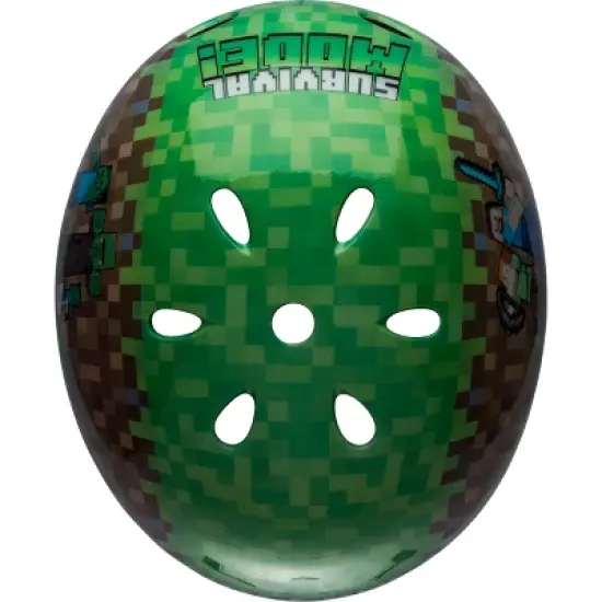 Minecraft Survival Mode Child Multi-Sport Helmet image {5}