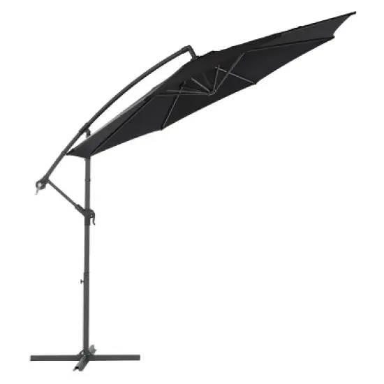 9.5' UV Resistant Offset Tilting Cantilever Patio Umbrella - CorLiving image {11}