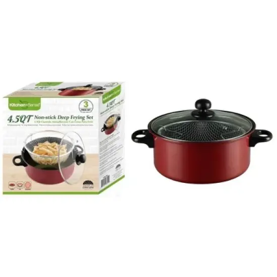 J&V TEXTILES 3pc Deep Fryer Set image {1}