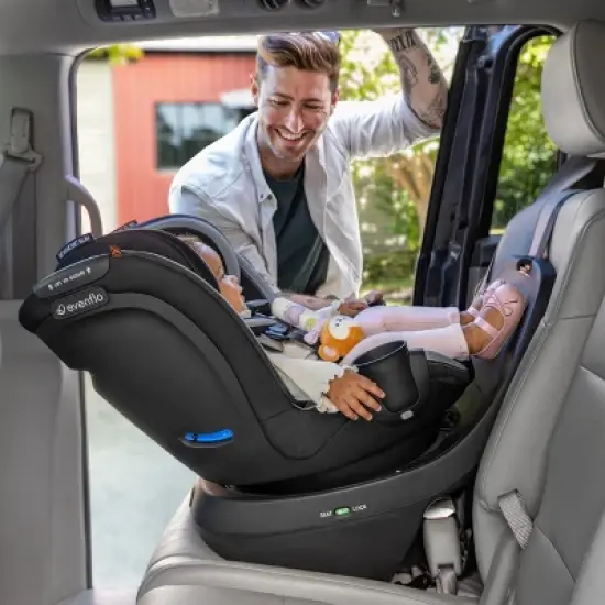 Evenflo Revolve 360 Slim 2-in-1 Rotational Convertible Car Seat with Quick Clean Cover image {23}