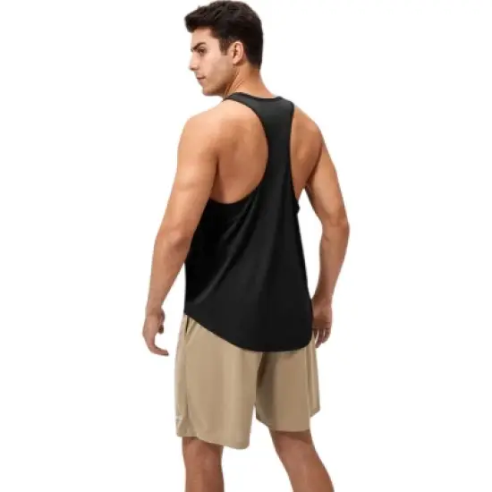 Anna-Kaci Active Men's Racerback Muscle Tank Top with Wide Armholes and Breathable Athletic Fit image {3}
