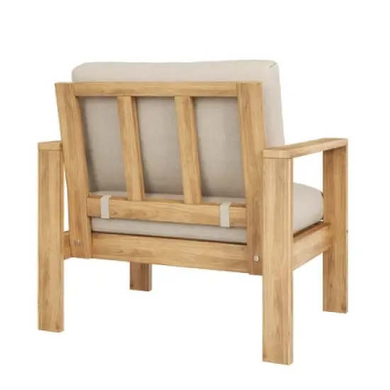 FIONECA Outdoor Single Patio Lounge Chair with Cushions image {4}