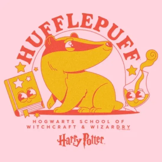 Junior's Harry Potter Cute Hufflepuff Badger T-Shirt image {1}