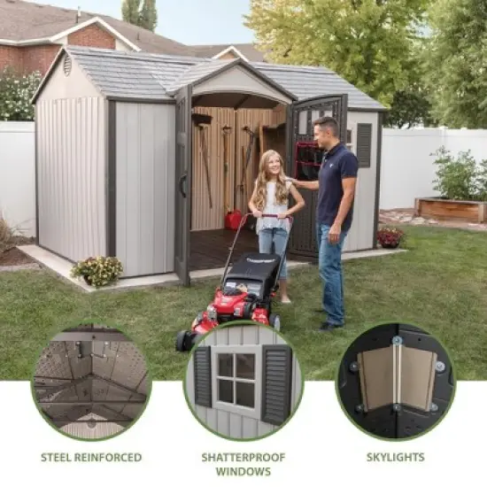 Lifetime 12.5 ft. x 8 ft. Outdoor Storage Shed (60223) image {3}