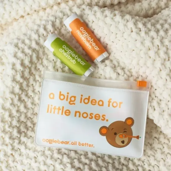 oogiebear Organic Mini Nosebalm and Chestrub Baby Care Kit image {5}