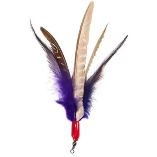 Go Cat Da Bird &ldquo;Super Refill&rdquo; 12-Pack (Genuine Guinea Feathers) image {1}