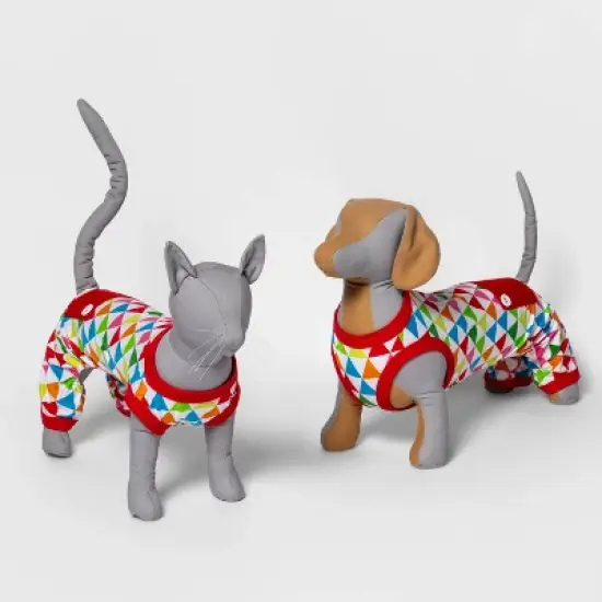 Colorful Triangle Print Dog and Cat Pajamas - Wondershop&trade; image {4}