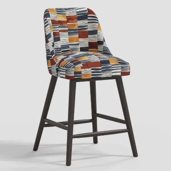 Geller Counter Height Barstool in Geometric - Threshold&trade; image {9}
