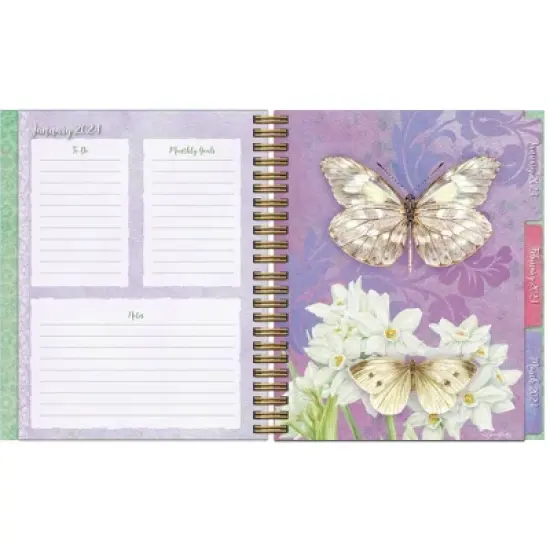 Lang 2023-24 Weekly/Monthly Planner 8.5"x7.75" File-It Butterflies image {2}