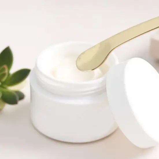 Unique Bargains Hangable Wide Handle Mini Makeup Cosmetic Spoon 2 Pcs image {1}