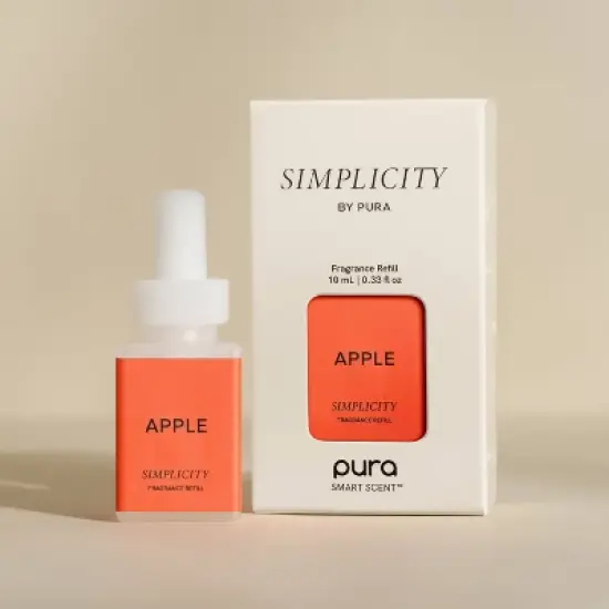 Simplicity by Pura Apple 2pk Smart Vial Fragrance Refills: Liquid Spray, Musk Scent, Non-Powered Air Freshener image {2}