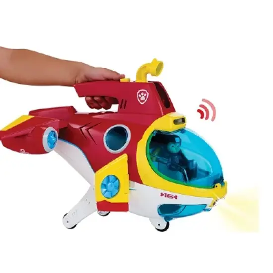 Paw Patrol Sub Patroller Transforming Air to Sea Vehicle with Lights, Sounds, Launcher, and Hidden Trap Door for Kids Ages 3 and Up image {4}
