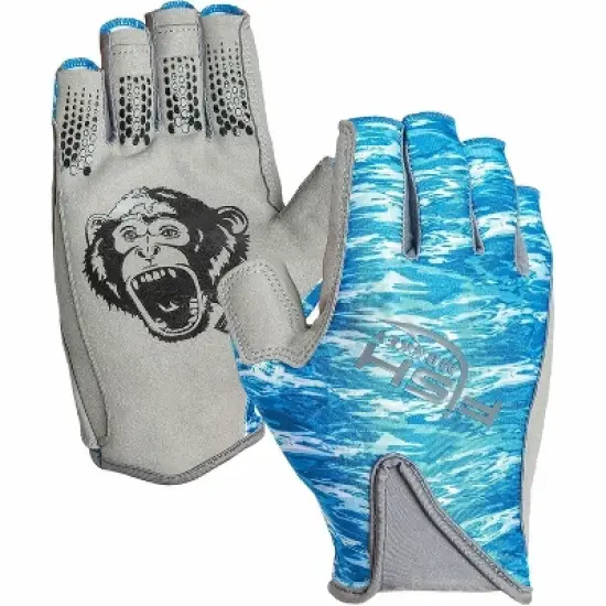Fish Monkey Pro 365 Guide Glove - Blue Water Camo - Medium image {2}