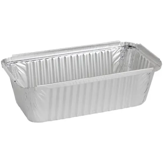 Juvale 50 Pack Disposable Aluminum Loaf Pans with Lids, 22oz Tins for Baking, Heating, Storing, 8.5 x 2.5 x 4.5 In image {8}