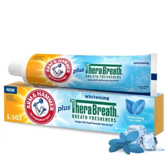 Arm & Hammer + Therabreath Toothpaste - Icy Mint - 5.5oz image {11}