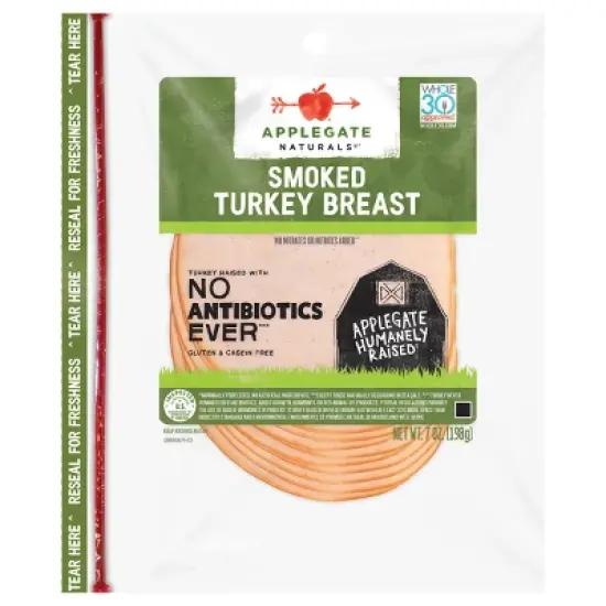 Applegate Natural Smoked Turkey Breast - 7oz image {5}