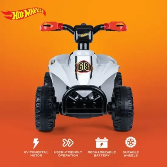 Hot Wheels 6V Ride-On Quad for Toddlers image {1}