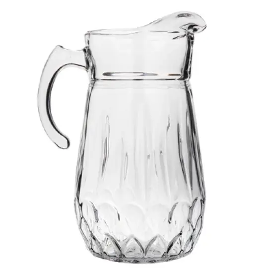 Slickblue Luxury 75 oz Cristalline Glass Pitcher &ndash; Neoclassical Intricate Pattern, Perfect for Water, Juice, Cocktails image {7}