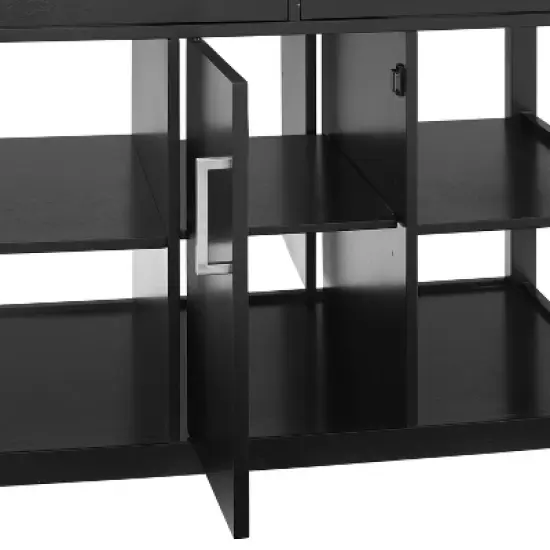 Audrey Faux Marble Top Kitchen Island Black - Crosley image {7}