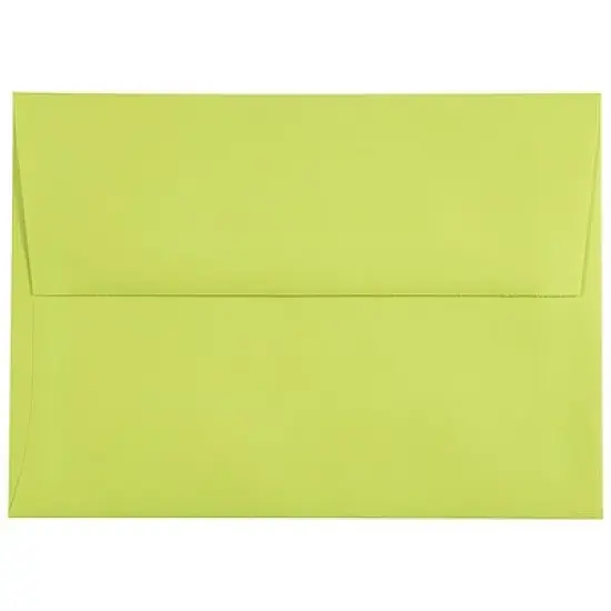 JAM PAPER #10 Business Colored Envelopes - 4 1/8 x 9 1/2 - Ultra Lime Green - 100/Pack image {6}