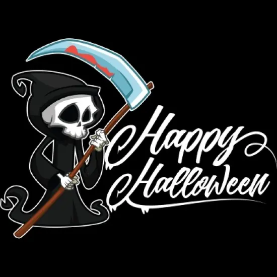 Junior's Design By Humans HAPPY HALLOWEEN - Special Edition By wedenote T-Shirt image {1}